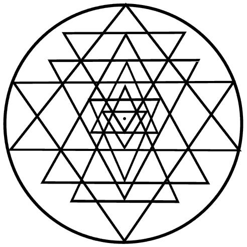 Sri Yantra - Spiritual Triangle Symbol