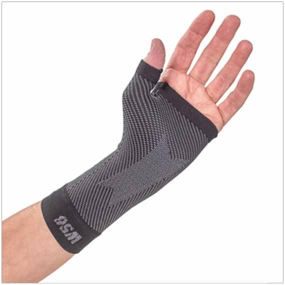 wrist compression sleeve for carpal tunnel syndrome or tendinitis