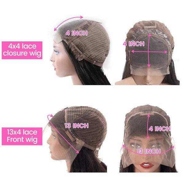 4x4 lace closure wigs & 13x4 lace front wigs