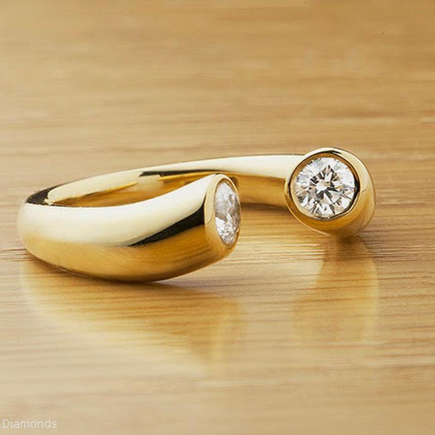 Two stone bezel ring