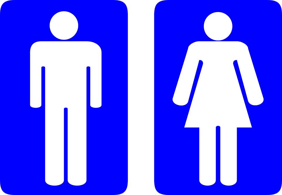 Gender inclusive restroom sign