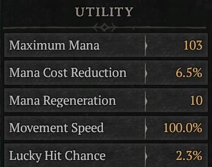 Utility Stat Diablo 4