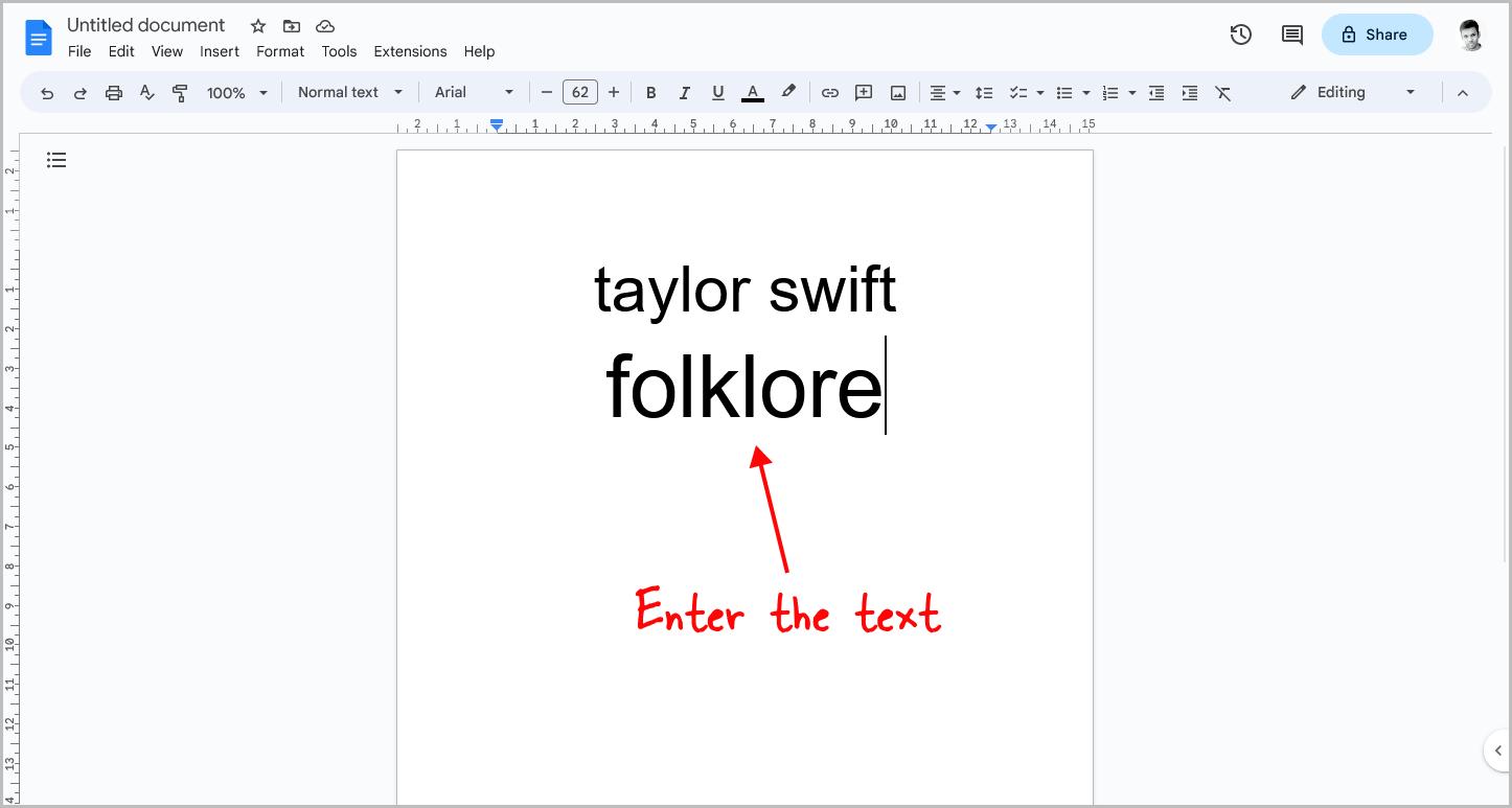 Folklore Font Google Doc