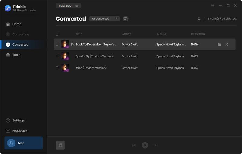 converted songs