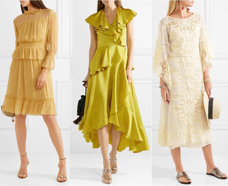 What Color Shoes with a Yellow Dress - Blush