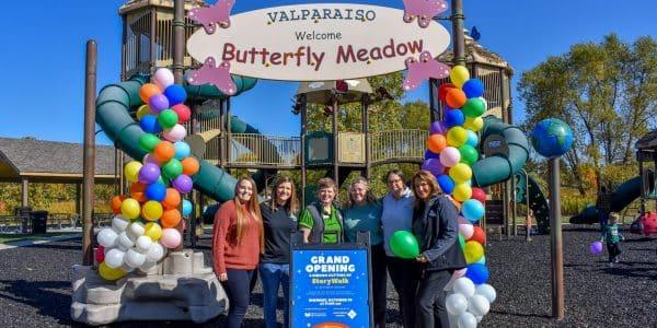 butterfly meadows park dedicates story walk valparaiso indiana john seibert valpolife