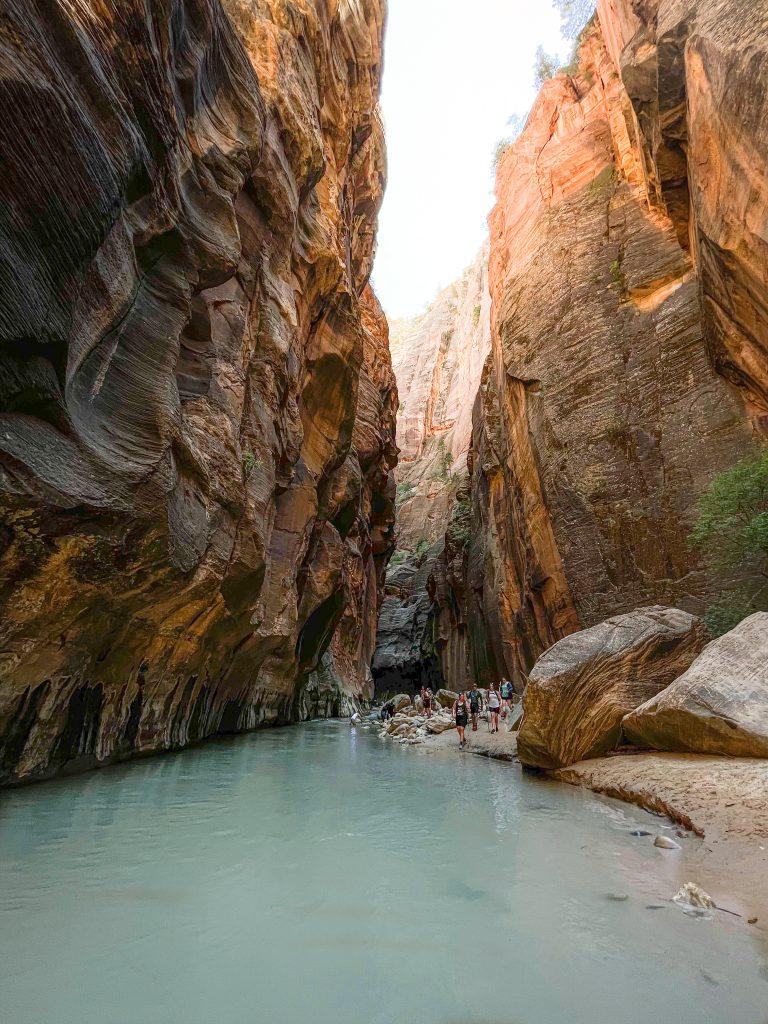 Hiking the Narrows in Zion National Park