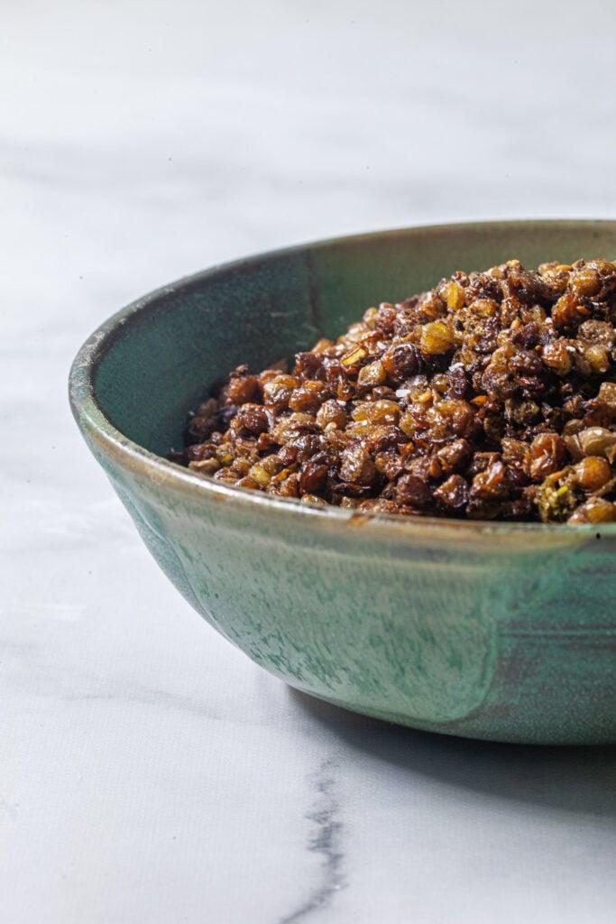 crispy lentils