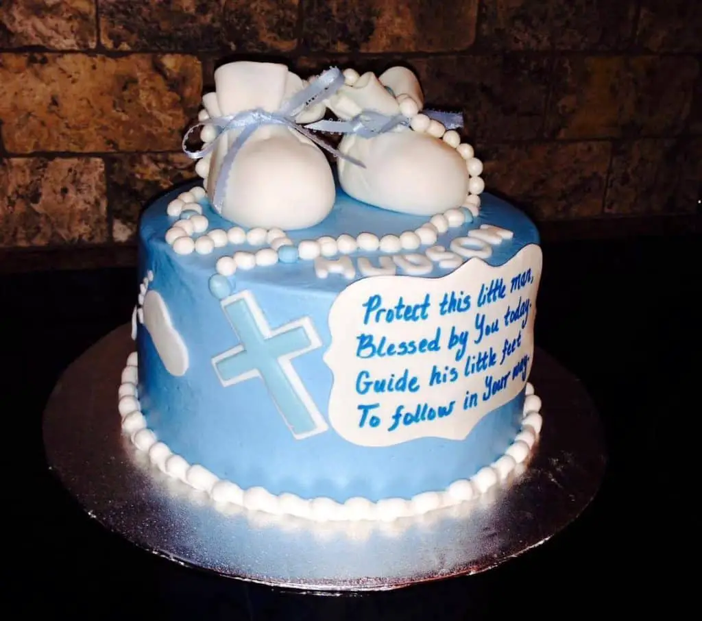 A prayer of your own! - What to Write on Baptism Cake | Baby Journey