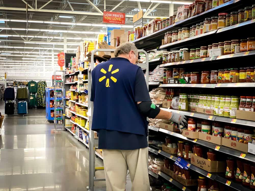 Walmart supermarket employee