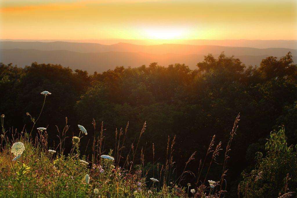 Mountains and Sunset at Shenandoah National Park - one of the best things to do in Waynesboro, VA