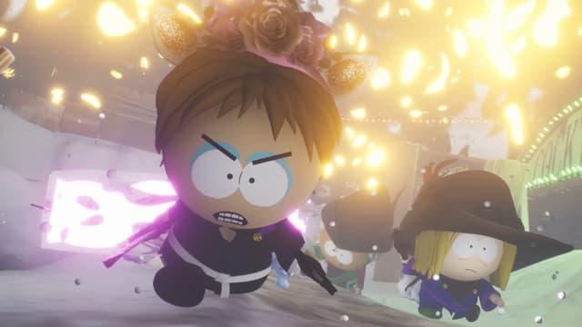Screenshot of two kids in South Park: Snow Day from the reveal trailer