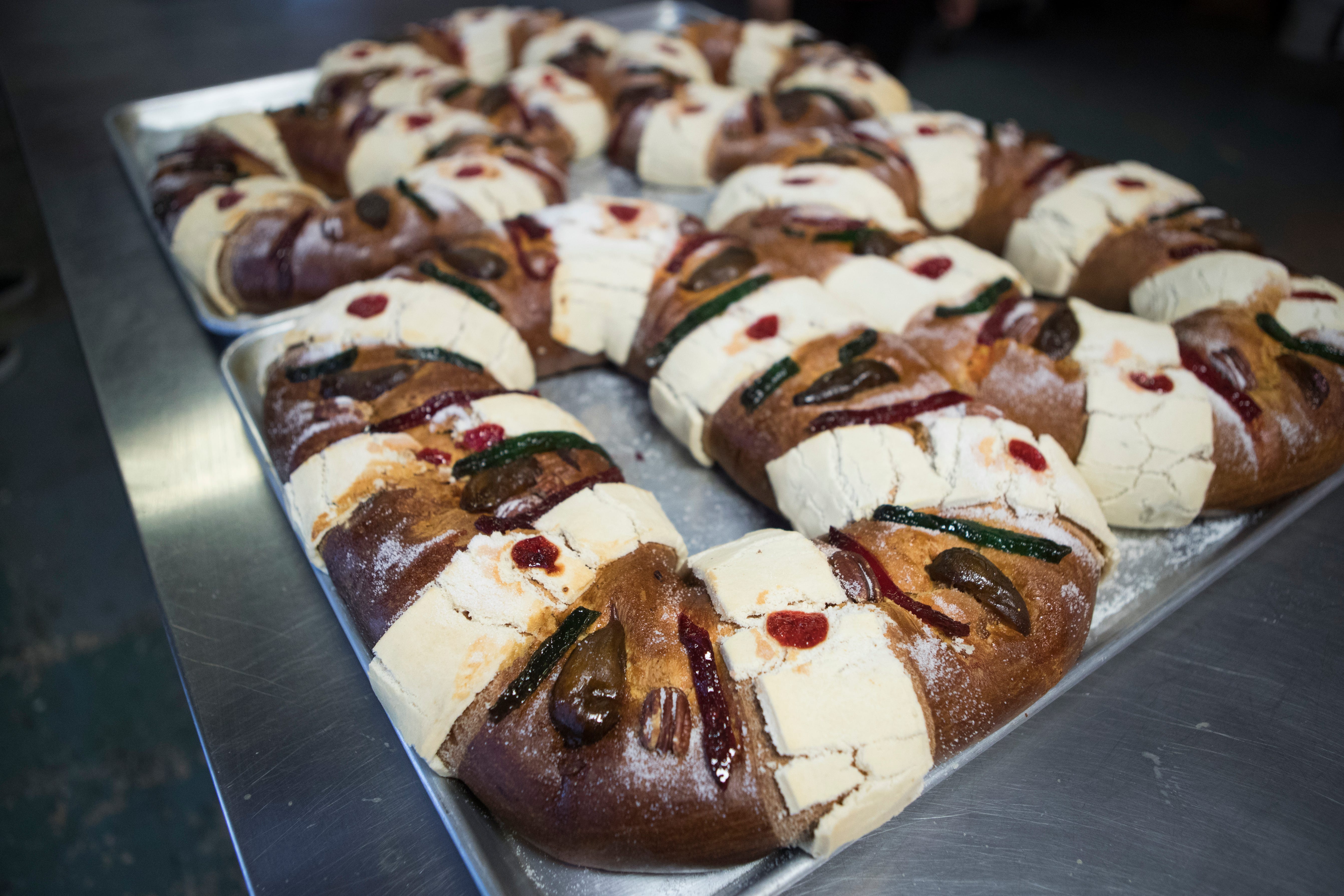 A traditional Rosca de Reyes, or Kings