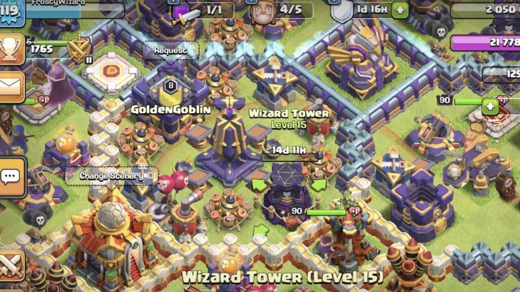 Clash of Clans new update shows upgraded Wizard Tower defense