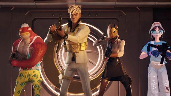 Is Fortnite shutting down? A screen with four characters depicts the game