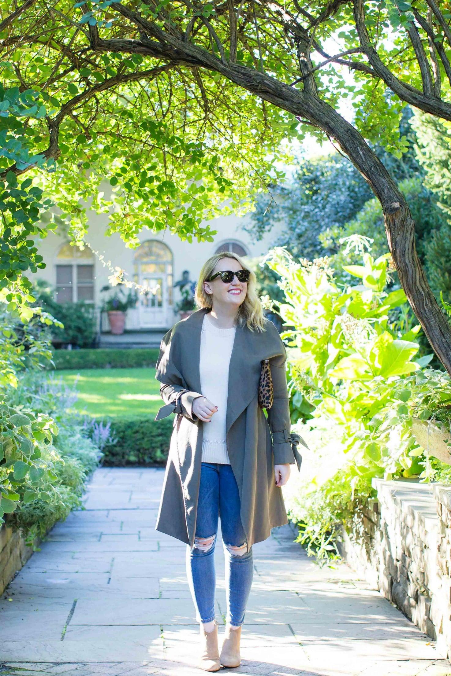 Meghan Donovan of wit & whimsy wears a classic Fall outfit