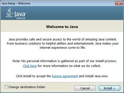 install Java for Windows