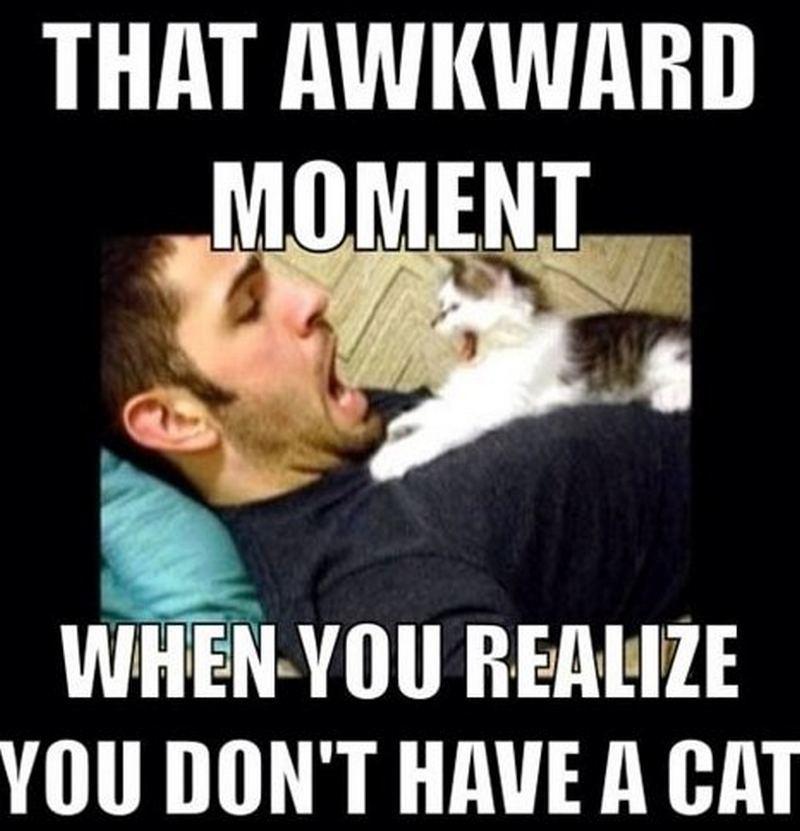 "That awkward moment when you realize you don