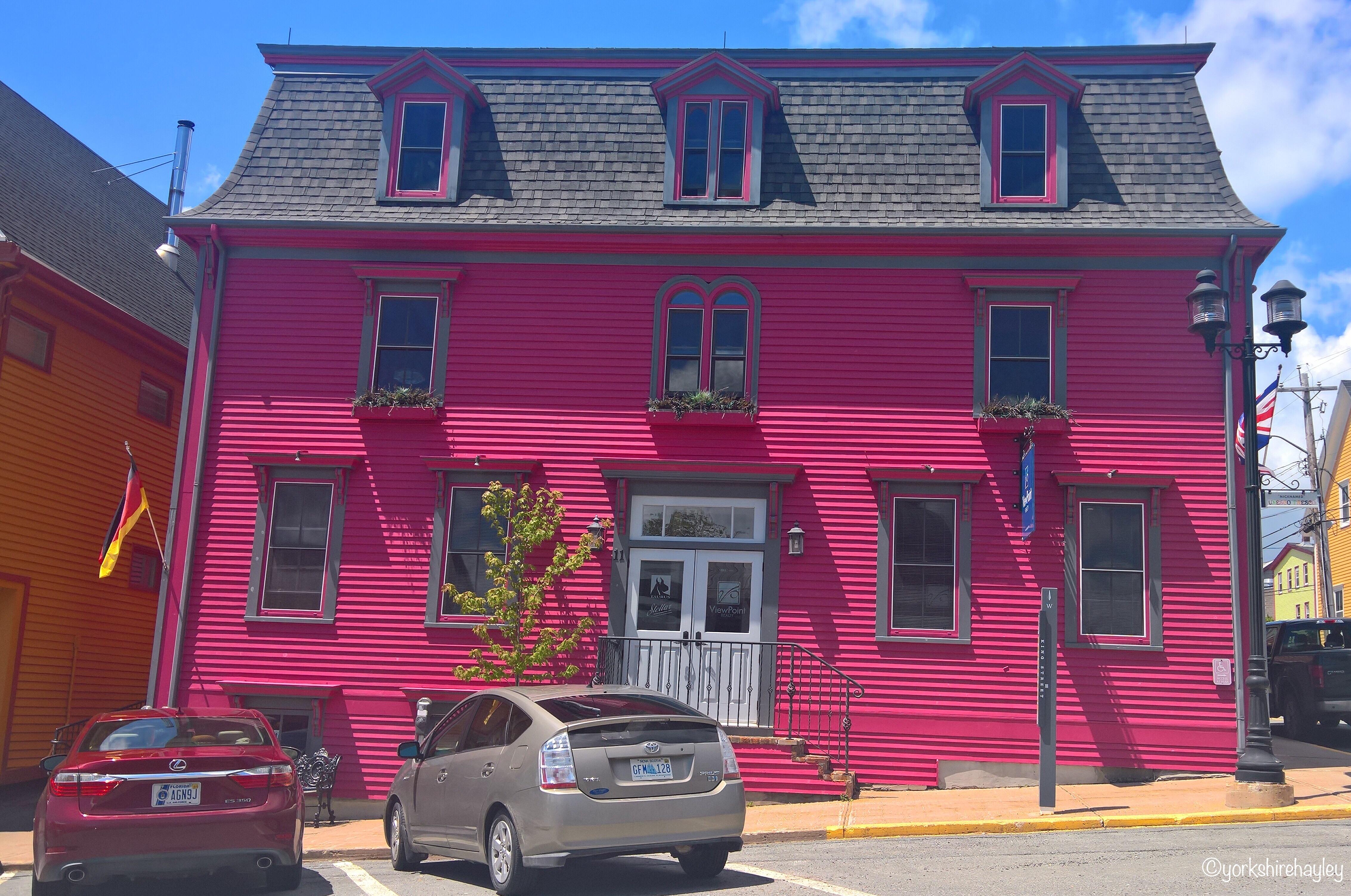 One of the colourful houses in beautiful Lunenburg