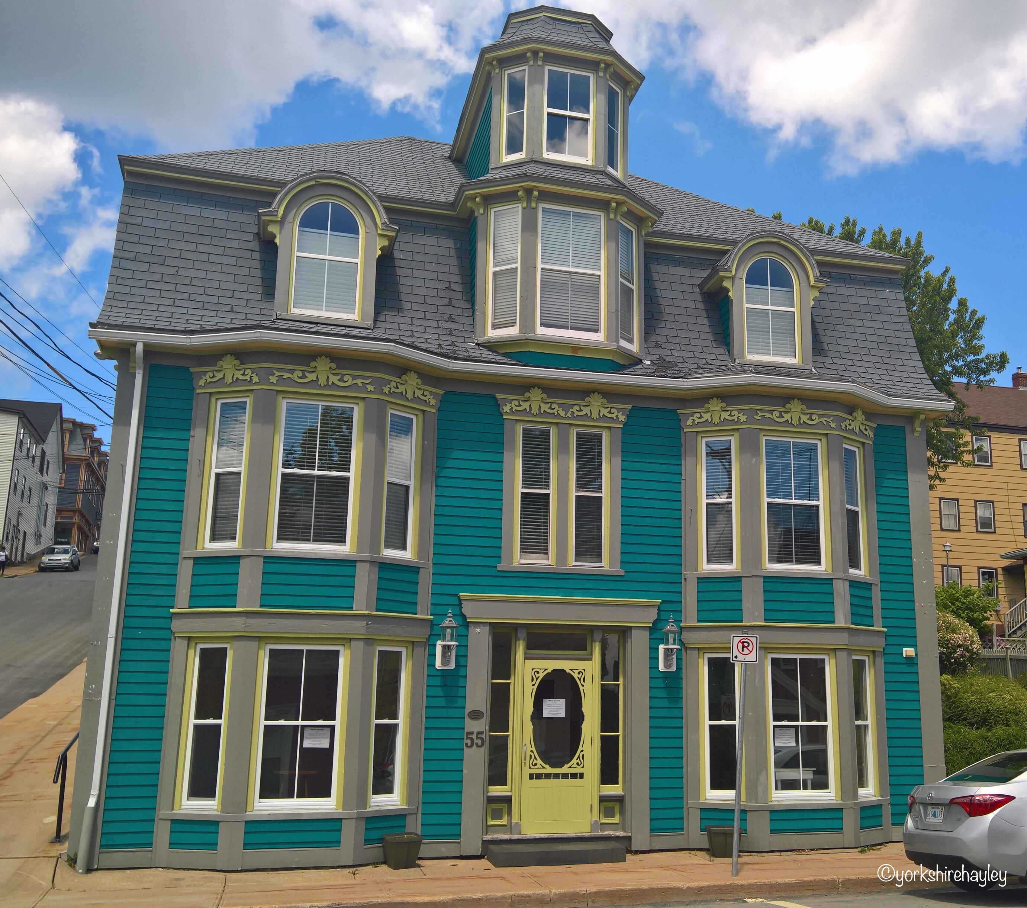 Houses like this are found throughout the historic centre of Lunenburg in Nova Scotia