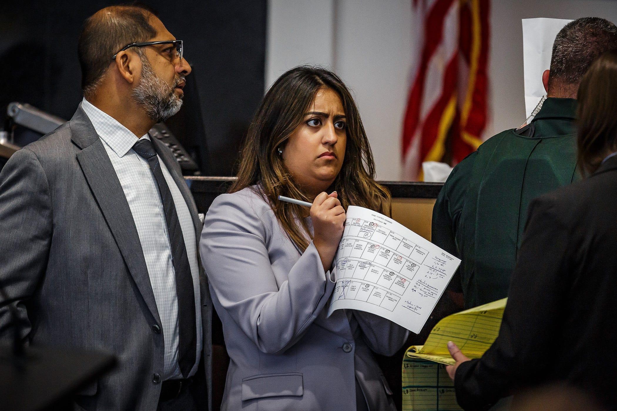 Defense attorneys Khurrum Wahid, left, and Prya Murad.