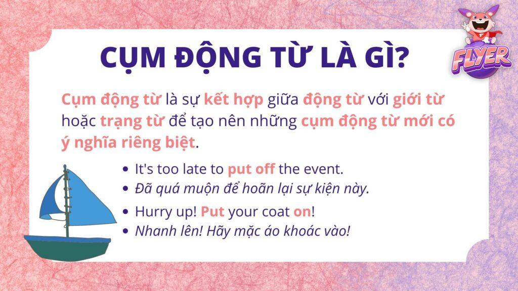 Cụm động từ là gì?