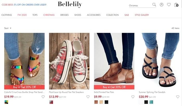 Bellelily steals product images from other websites
