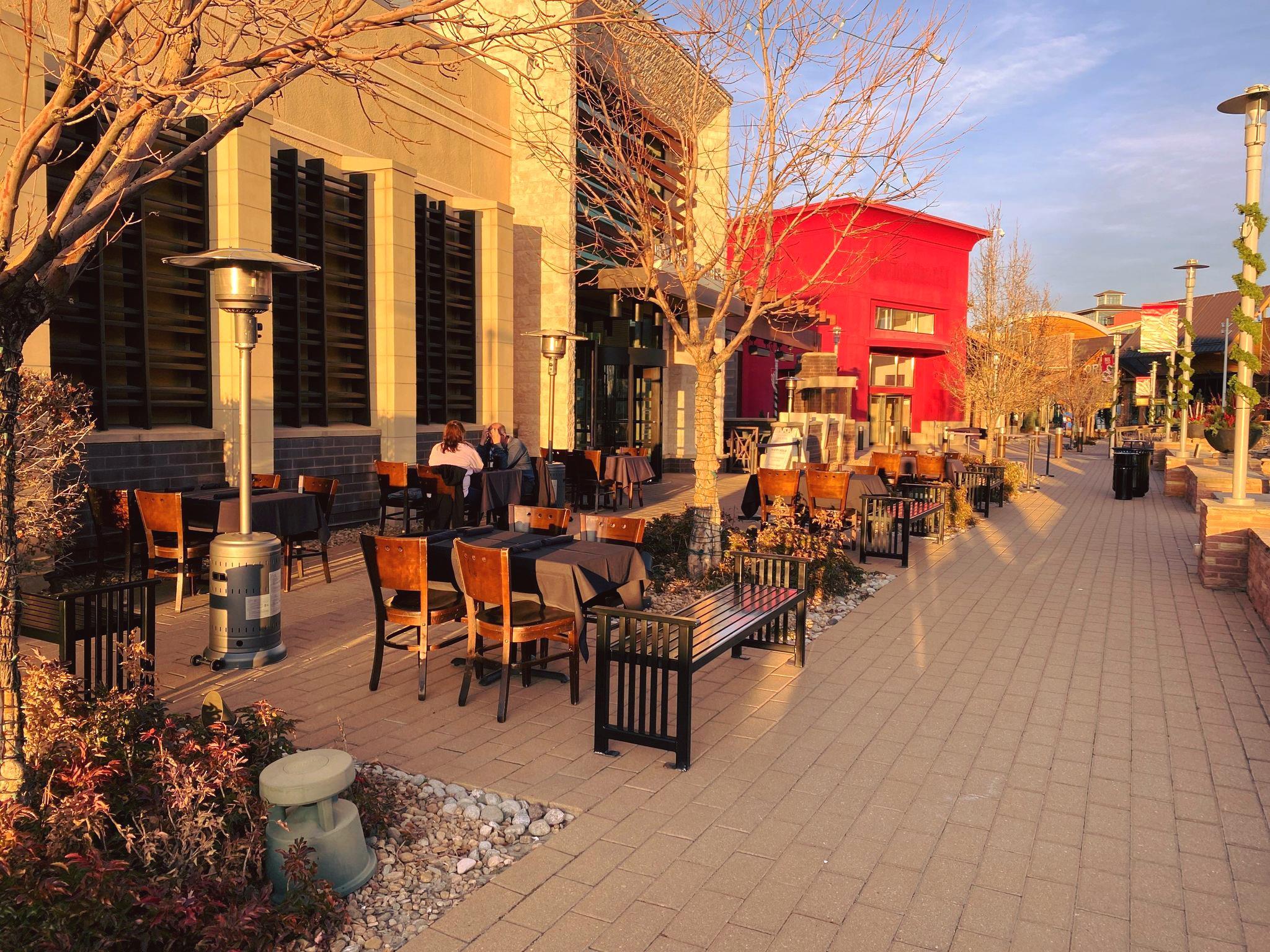 Outdoor dining patio