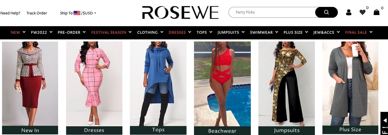 rosewe shopping reviews