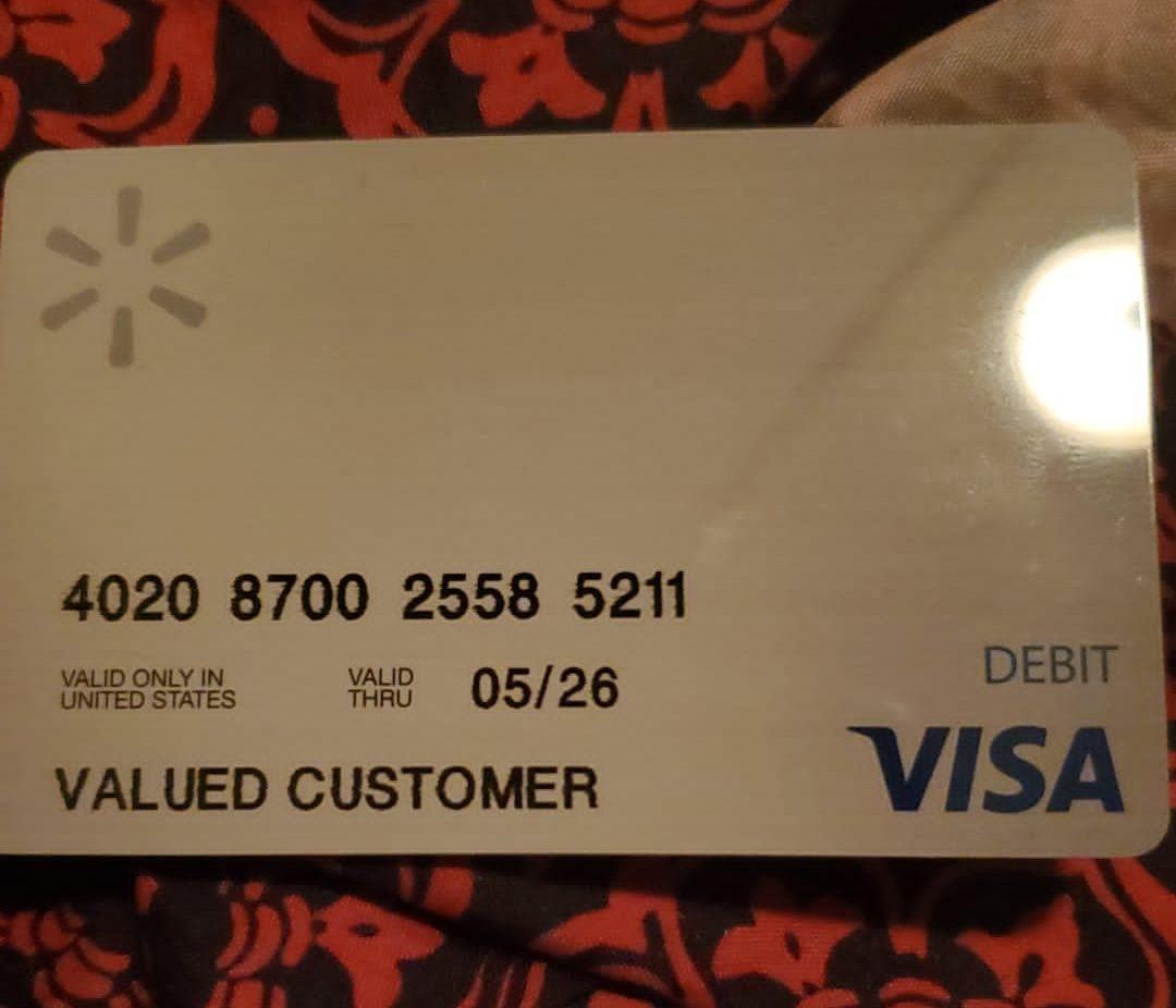 Custom Visa gift card