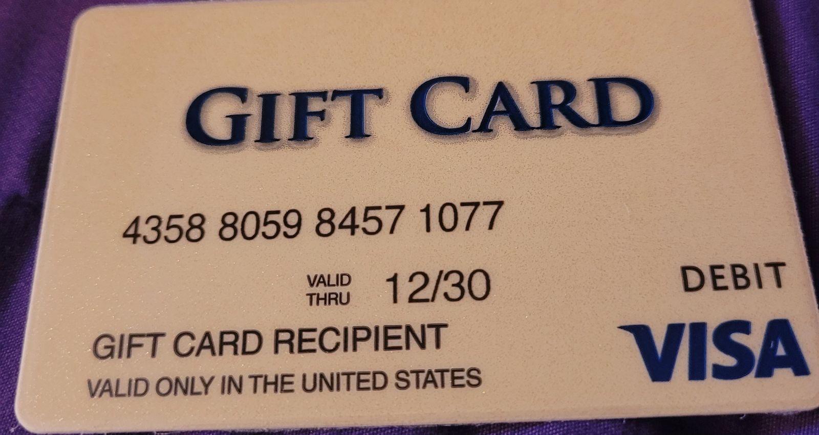 Customized Visa gift card