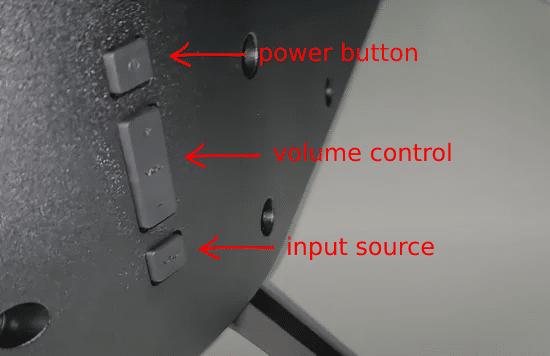 Vizio power button layout explained.