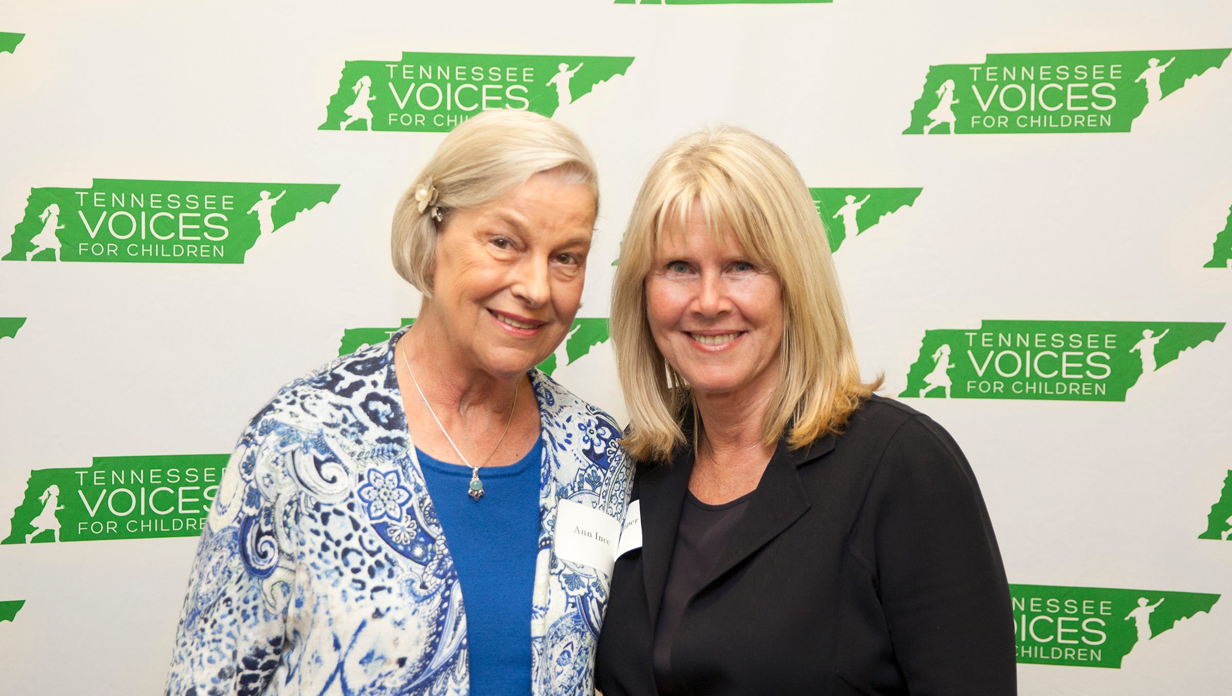 Ann Ince of Knoxville, left, attended a "meet and greet" with former Second Lady Tipper Gore at the Nashville offices of the Tennessee Voices for Children on Nov. 4, 2016. The two women used to work on mental health services together in Washington, D.C. and then Ince followed Gore as president of the board of the statewide organization, which serves 50,000 children, youth, families and child-serving providers. The reception preceded a fund-raising gala on Nov. 5 where Gore was keynote speaker. Laura Whitfield for Tennessee Voices for Children