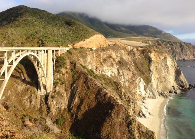 One of Big Sur’s most famous views: the 80-foot McWay Falls // FoodNouveau.com