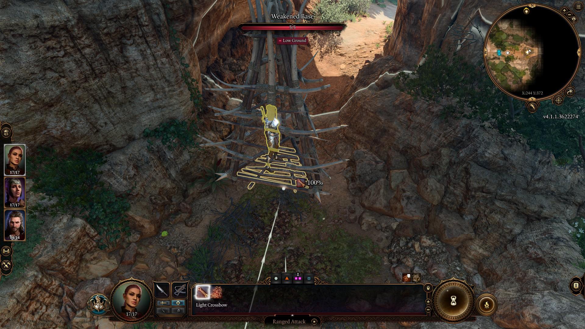 A screenshot of a a cage in Baldur