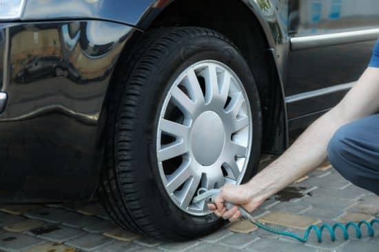 filling tire pressure