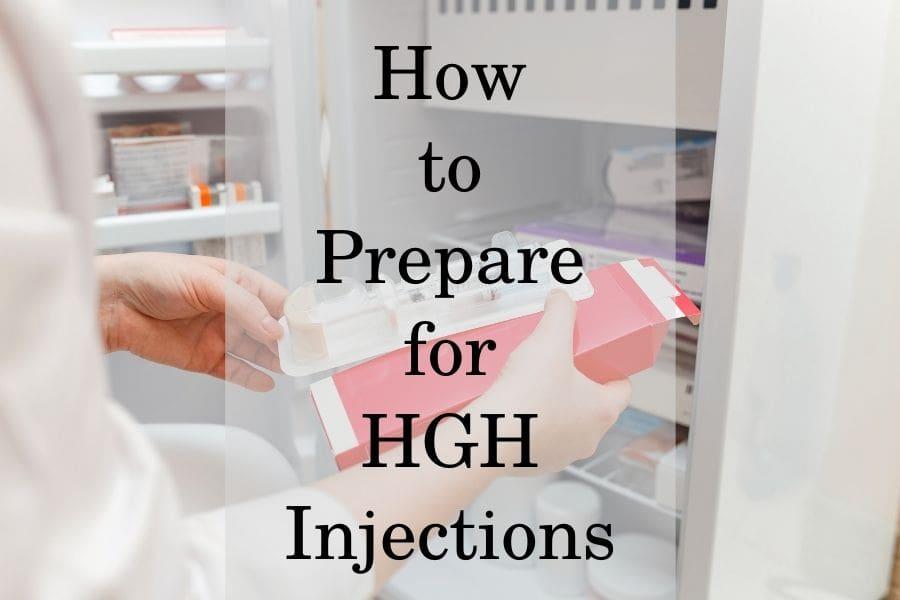 Preparation for HGH injections