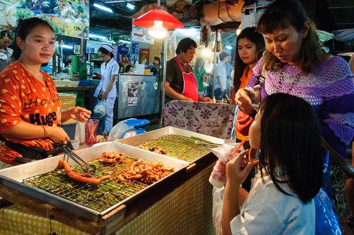 Snacks at Night Market in Bangkok