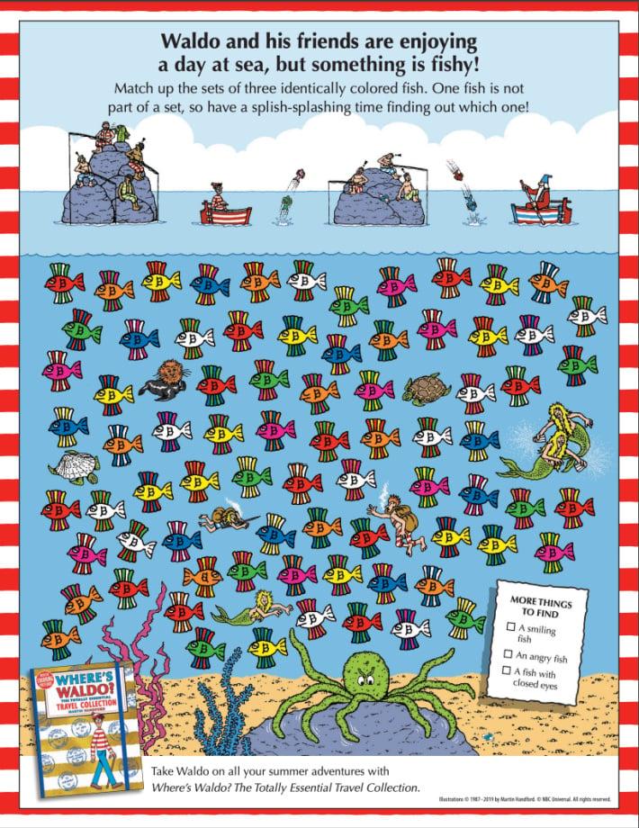 Wheres Waldo online printable art activity - design clothing for Waldo from Candlewick - Kids Activities Blog - pdf shown of the activity for kids