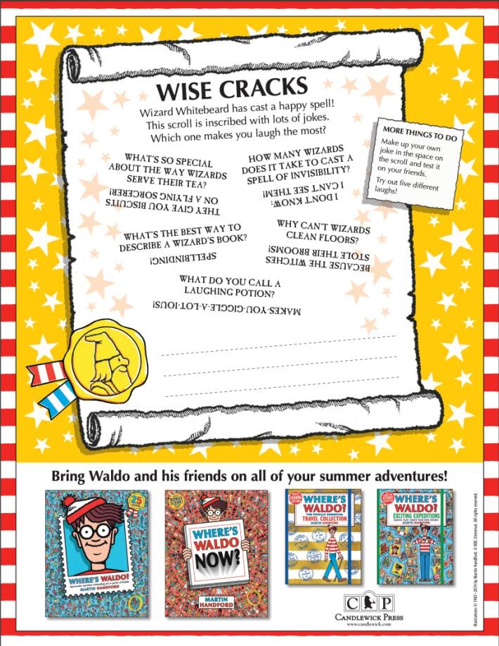 Wheres Waldo Online Characters to print from Candlewick - Kids Activities Blog