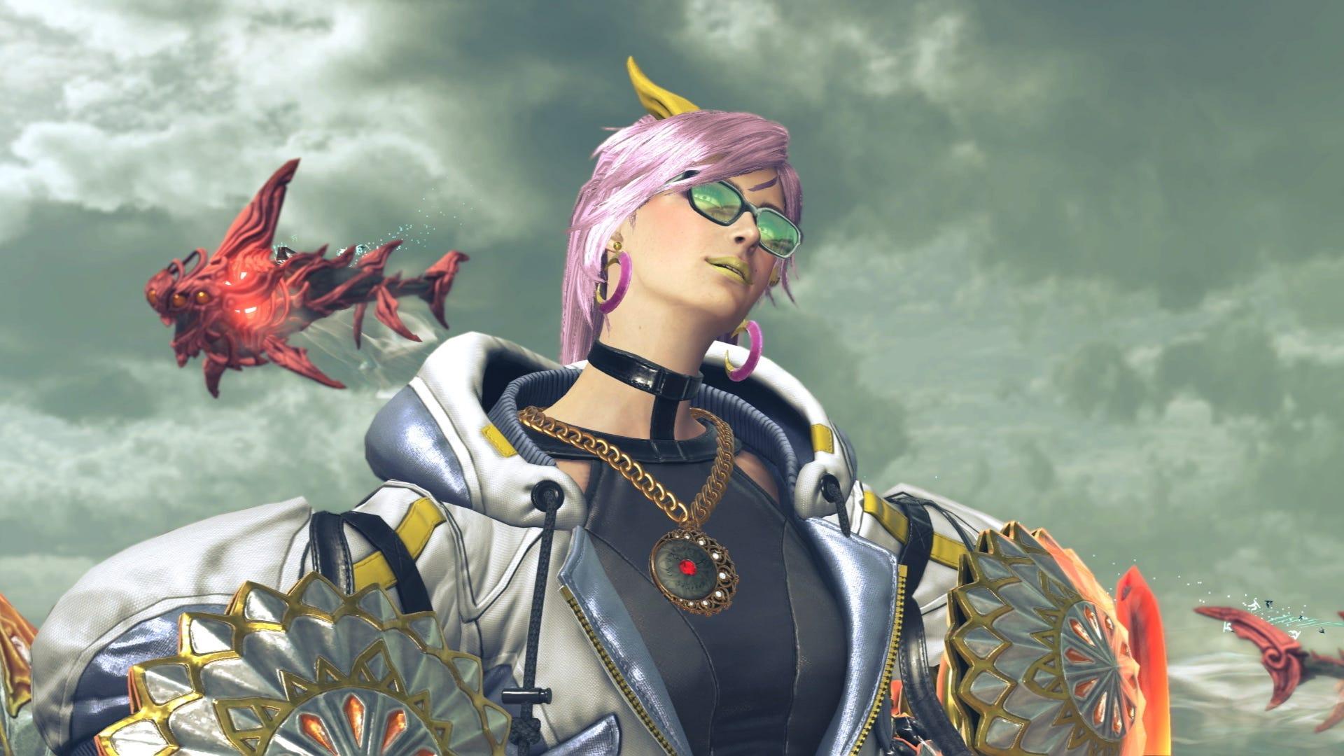 A screenshot from Bayonetta 3 for the Nintendo Switch.