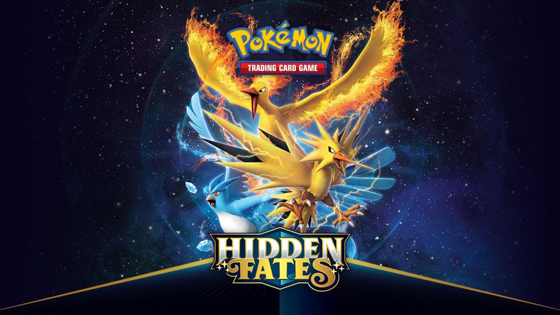 Pokemon Booster boxes Hidden Fates cover.