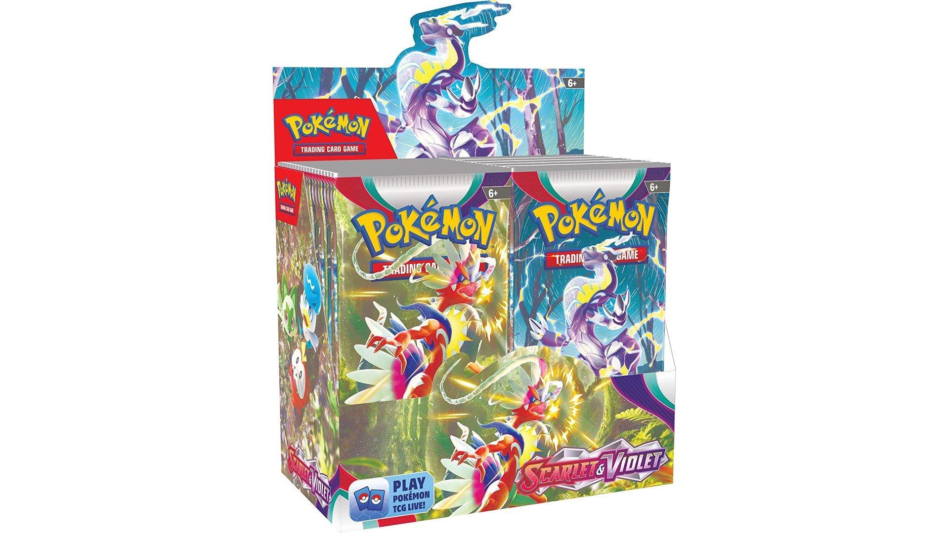 Best Pokemon booster boxes - a box of 36 scarlet and violet base set packs.