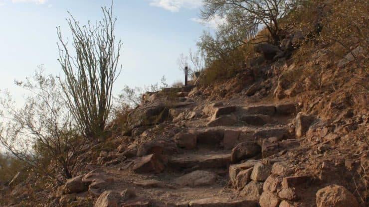 Camelback Mountain Hike rock stairs