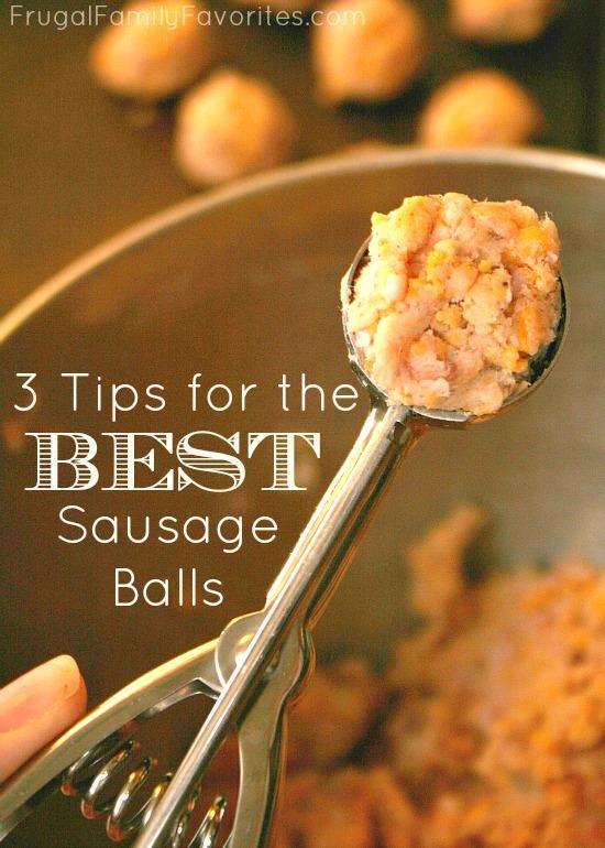 I cannot believe I never thought of these simple tips! Includes her sausage ball recipe.