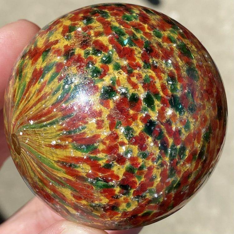 6. Rare Handmade Indian Swirl Marble