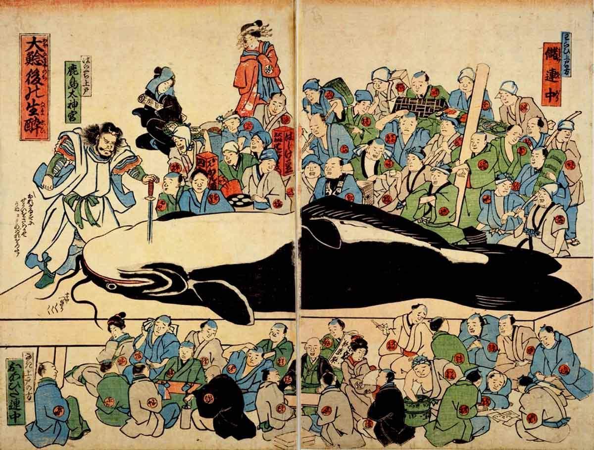 drunkan catfish ukiyo e print