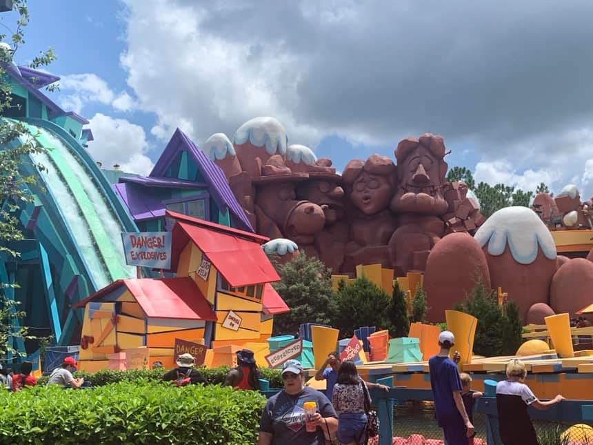 The Toon Lagoon ride at Islands of Adventure.