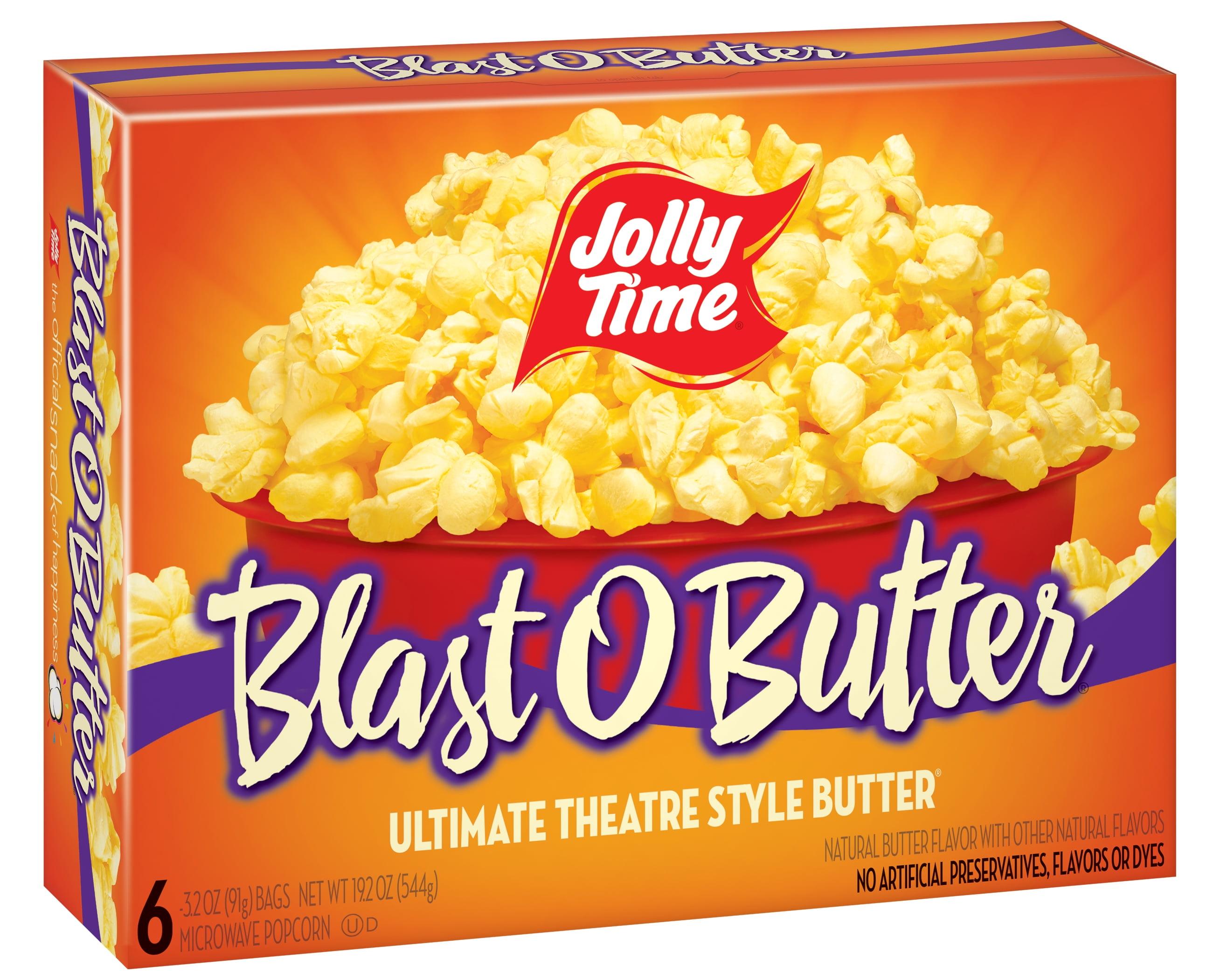 Jolly Time Blast O Butter Ultimate Theatre Style Butter Microwave Popcorn 3.2 oz, 6 Ct