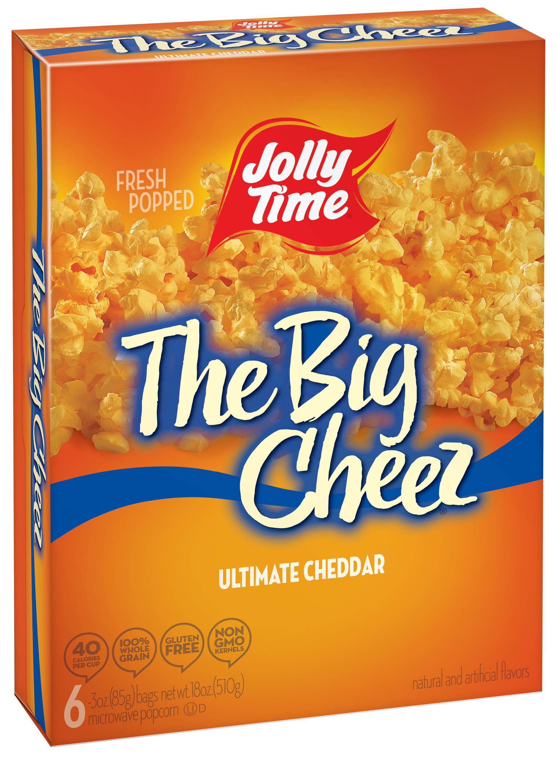 Jolly Time The Big Cheez Ultimate Cheddar Microwave Popcorn, 3 oz, 6 Count